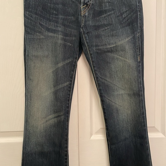 Levi’s Red Denim Blue Jeans 29x32 REDLOOP Flare - Picture 3 of 16